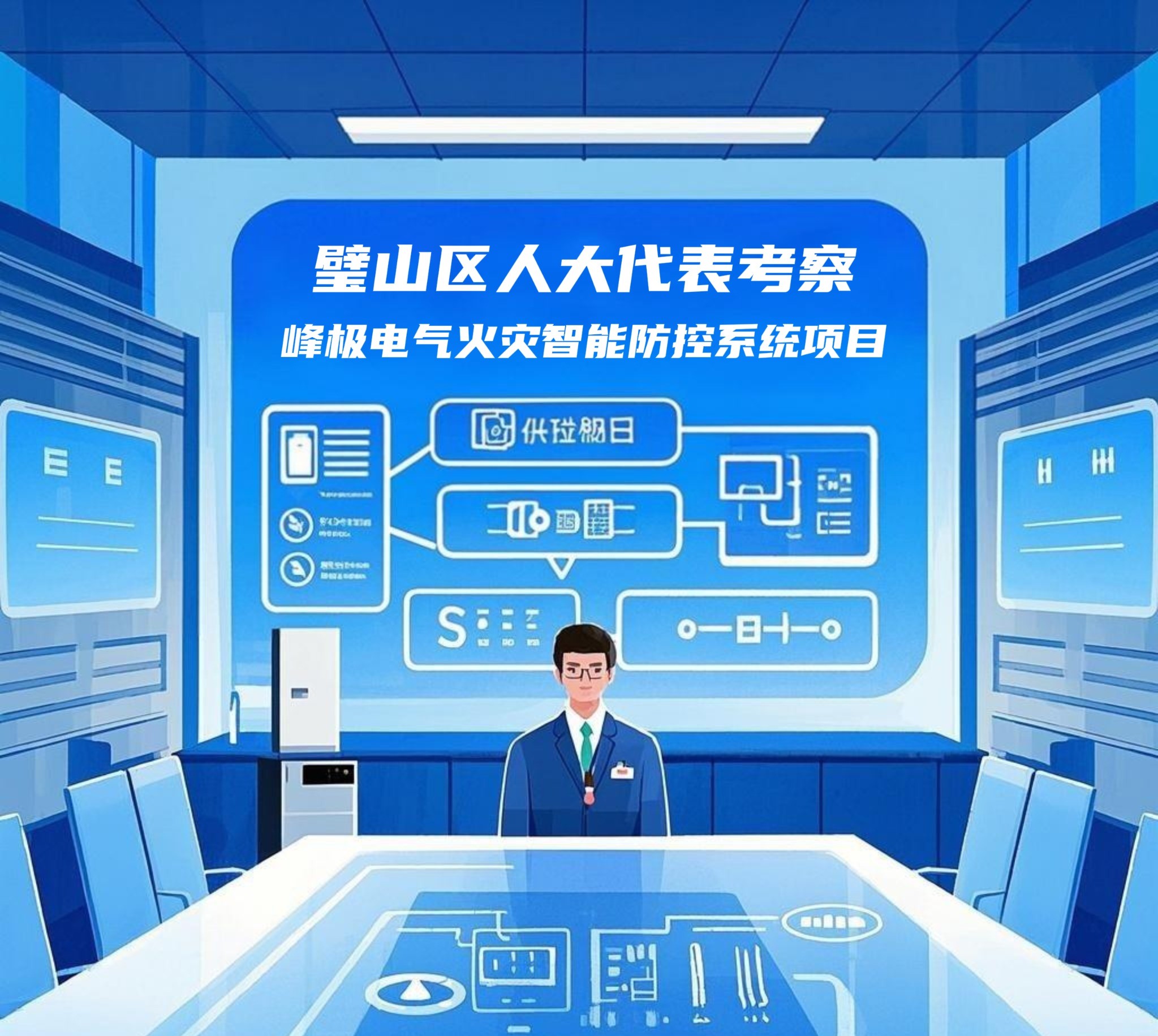 【企業(yè)動態(tài)】璧山區(qū)人大代表考察峰極電氣火災(zāi)智能防控系統(tǒng)項目